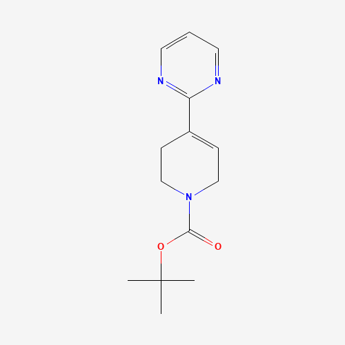 182416-03-1 tert-butyl 4-pyrimidin-2-yl-3,6-dihydro-2H-pyridine-1-carboxylate chemical structure