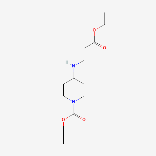 392330-78-8 tert-butyl 4-[(3-ethoxy-3-oxopropyl)amino]piperidine-1-carboxylate chemical structure