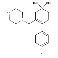 1228838-29-6 1-[[2-(4-chlorophenyl)-5,5-dimethylcyclohexen-1-yl]methyl]piperazine chemical structure