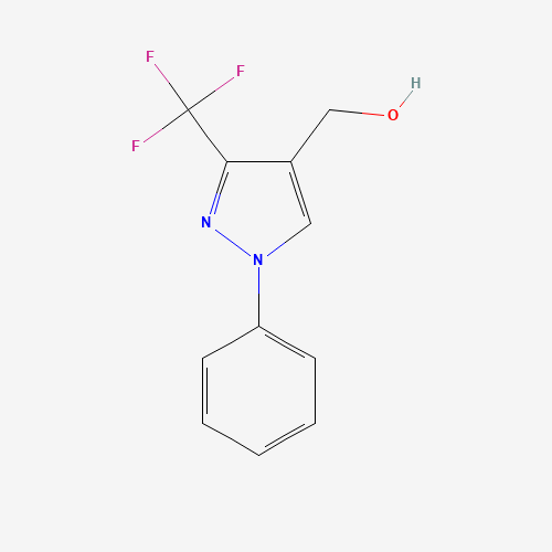 875657-54-8 [1-phenyl-3-(trifluoromethyl)pyrazol-4-yl]methanol chemical structure