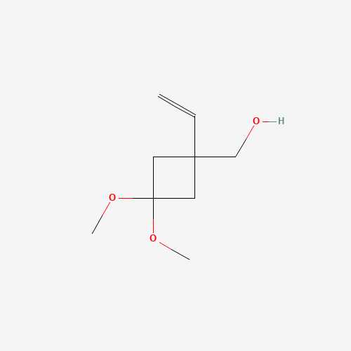 1504391-41-6 (1-ethenyl-3,3-dimethoxycyclobutyl)methanol chemical structure
