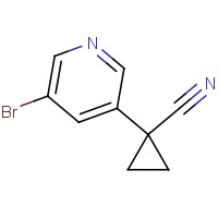 1272357-22-8 1-(5-bromopyridin-3-yl)cyclopropane-1-carbonitrile chemical structure