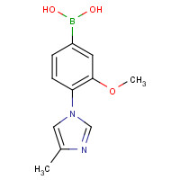 1145786-45-3 [3-methoxy-4-(4-methylimidazol-1-yl)phenyl]boronic acid chemical structure