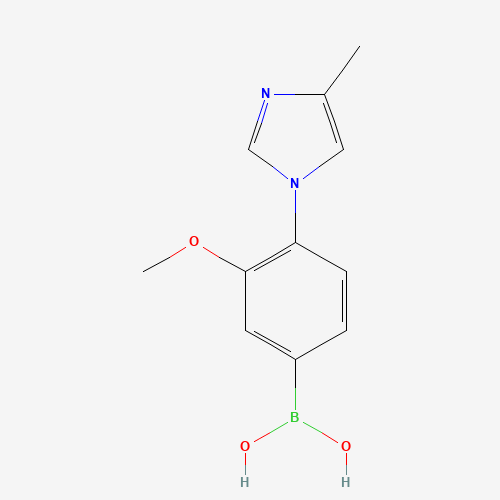 1145786-45-3 [3-methoxy-4-(4-methylimidazol-1-yl)phenyl]boronic acid chemical structure