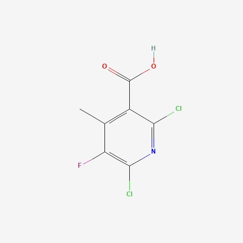 132195-42-7 2,6-dichloro-5-fluoro-4-methylpyridine-3-carboxylic acid chemical structure