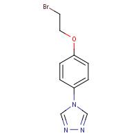 1221279-15-7 4-[4-(2-bromoethoxy)phenyl]-1,2,4-triazole chemical structure