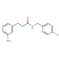 273746-78-4 3-(3-aminophenyl)-N-[(4-chlorophenyl)methyl]propanamide chemical structure