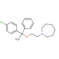 64294-95-7 1-[2-[1-(4-chlorophenyl)-1-phenylethoxy]ethyl]azepane chemical structure