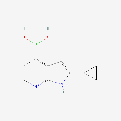 1014614-10-8 (2-cyclopropyl-1H-pyrrolo[2,3-b]pyridin-4-yl)boronic acid chemical structure