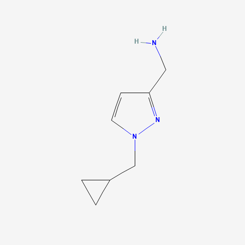 1364678-43-2 [1-(cyclopropylmethyl)pyrazol-3-yl]methanamine chemical structure