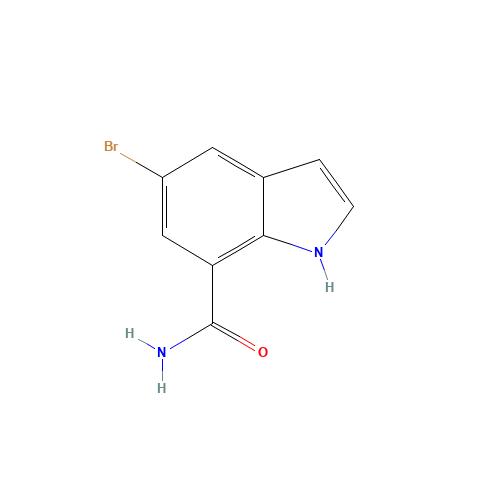 860624-91-5 5-bromo-1H-indole-7-carboxamide chemical structure