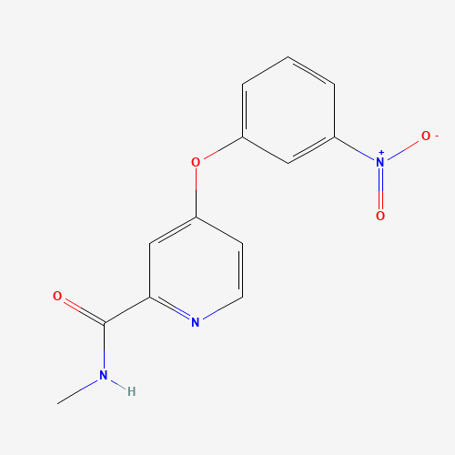 827029-02-7 N-methyl-4-(3-nitrophenoxy)pyridine-2-carboxamide chemical structure