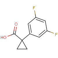 1250510-22-5 1-(3,5-difluorophenyl)cyclopropane-1-carboxylic acid chemical structure