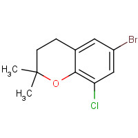 1350761-33-9 6-bromo-8-chloro-2,2-dimethyl-3,4-dihydrochromene chemical structure