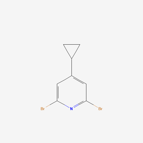 1421929-56-7 2,6-dibromo-4-cyclopropylpyridine chemical structure