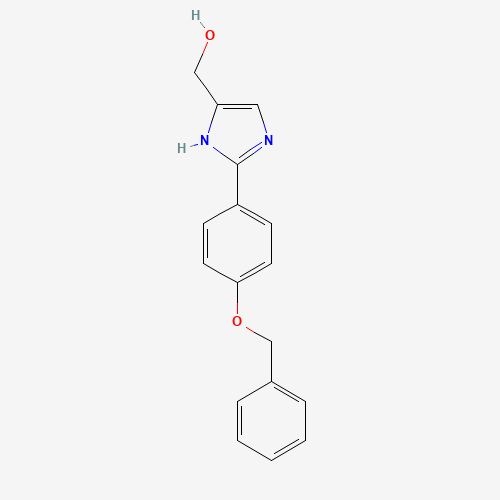 102151-52-0 [2-(4-phenylmethoxyphenyl)-1H-imidazol-5-yl]methanol chemical structure