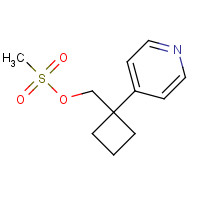 858036-04-1 (1-pyridin-4-ylcyclobutyl)methyl methanesulfonate chemical structure