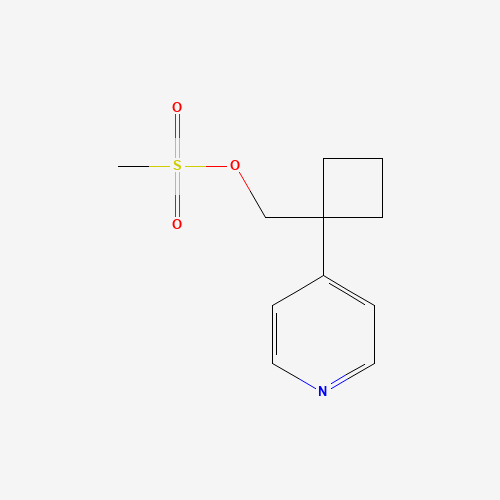 858036-04-1 (1-pyridin-4-ylcyclobutyl)methyl methanesulfonate chemical structure