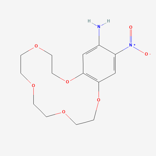 77001-50-4 17-nitro-2,5,8,11,14-pentaoxabicyclo[13.4.0]nonadeca-1(15),16,18-trien-18-amine chemical structure