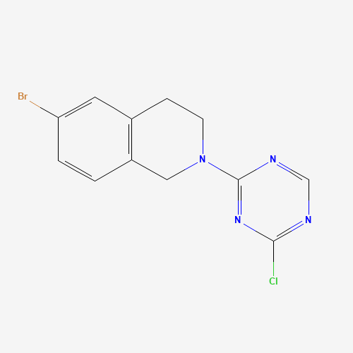 1211876-47-9 6-bromo-2-(4-chloro-1,3,5-triazin-2-yl)-3,4-dihydro-1H-isoquinoline chemical structure