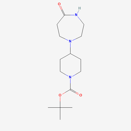 1092351-45-5 tert-butyl 4-(5-oxo-1,4-diazepan-1-yl)piperidine-1-carboxylate chemical structure