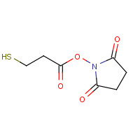 117235-10-6 (2,5-dioxopyrrolidin-1-yl) 3-sulfanylpropanoate chemical structure