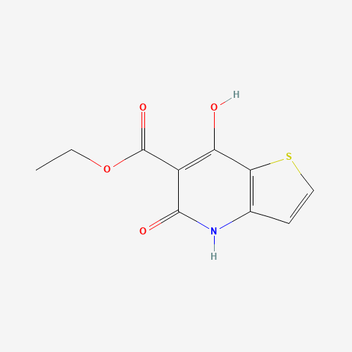 74695-36-6 ethyl 7-hydroxy-5-oxo-4H-thieno[3,2-b]pyridine-6-carboxylate chemical structure