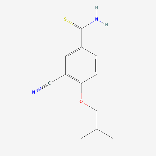 163597-57-7 3-cyano-4-(2-methylpropoxy)benzenecarbothioamide chemical structure