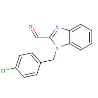 537010-34-7 1-[(4-chlorophenyl)methyl]benzimidazole-2-carbaldehyde chemical structure