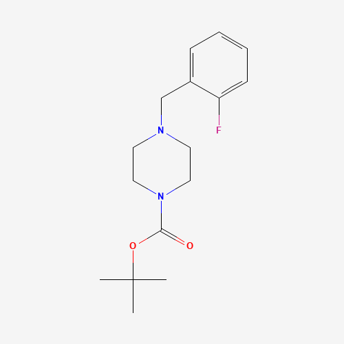 1269430-65-0 tert-butyl 4-[(2-fluorophenyl)methyl]piperazine-1-carboxylate chemical structure