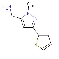 898289-09-3 (2-methyl-5-thiophen-2-ylpyrazol-3-yl)methanamine chemical structure