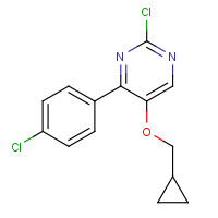 1364677-34-8 2-chloro-4-(4-chlorophenyl)-5-(cyclopropylmethoxy)pyrimidine chemical structure