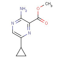1134-83-4 methyl 3-amino-6-cyclopropylpyrazine-2-carboxylate chemical structure