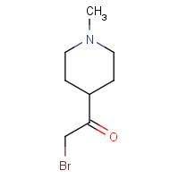1030137-70-2 2-bromo-1-(1-methylpiperidin-4-yl)ethanone chemical structure