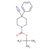 158144-79-7 tert-butyl 4-cyano-4-phenylpiperidine-1-carboxylate chemical structure