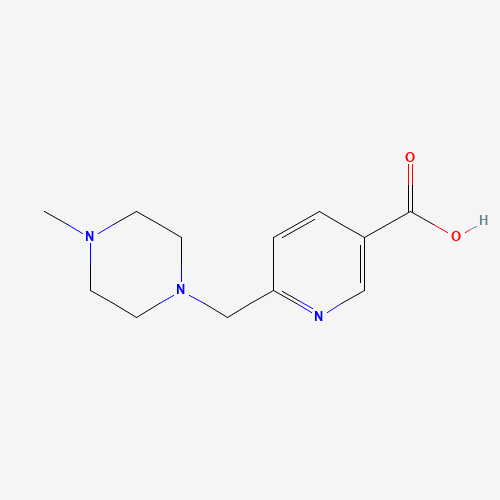 637354-27-9 6-[(4-methylpiperazin-1-yl)methyl]pyridine-3-carboxylic acid chemical structure