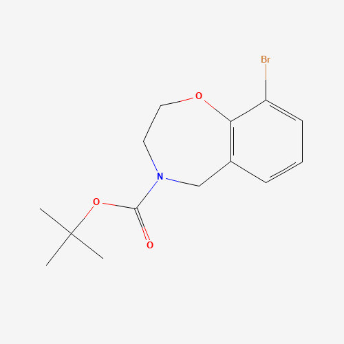 1055880-27-7 tert-butyl 9-bromo-3,5-dihydro-2H-1,4-benzoxazepine-4-carboxylate chemical structure