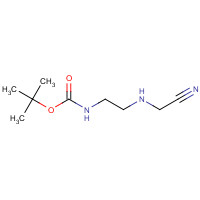 405166-61-2 tert-butyl N-[2-(cyanomethylamino)ethyl]carbamate chemical structure