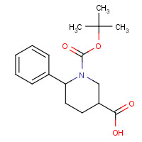 885275-13-8 1-[(2-methylpropan-2-yl)oxycarbonyl]-6-phenylpiperidine-3-carboxylic acid chemical structure