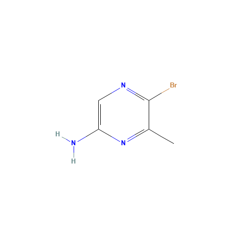 74290-69-0 5-bromo-6-methylpyrazin-2-amine chemical structure