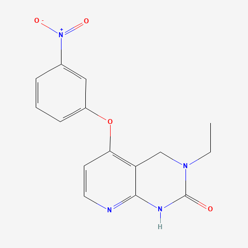 1265636-21-2 3-ethyl-5-(3-nitrophenoxy)-1,4-dihydropyrido[2,3-d]pyrimidin-2-one chemical structure