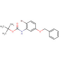119879-92-4 tert-butyl N-(2-bromo-5-phenylmethoxyphenyl)carbamate chemical structure