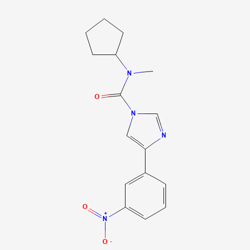1356960-85-4 N-cyclopentyl-N-methyl-4-(3-nitrophenyl)imidazole-1-carboxamide chemical structure