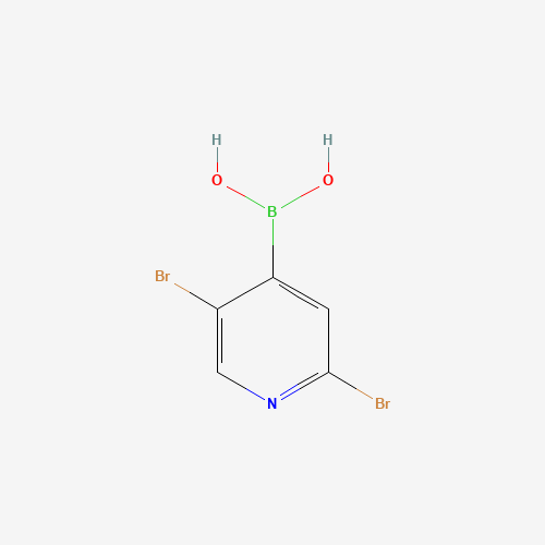 1031843-77-2 (2,5-dibromopyridin-4-yl)boronic acid chemical structure