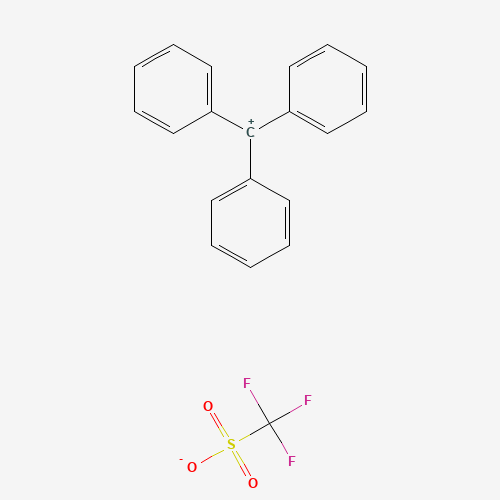 64821-69-8 diphenylmethylbenzene;trifluoromethanesulfonate chemical structure
