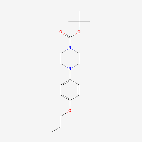 1121600-07-4 tert-butyl 4-(4-propoxyphenyl)piperazine-1-carboxylate chemical structure
