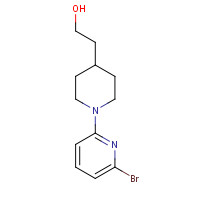 792240-83-6 2-[1-(6-bromopyridin-2-yl)piperidin-4-yl]ethanol chemical structure