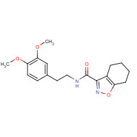 909858-37-3 N-[2-(3,4-dimethoxyphenyl)ethyl]-4,5,6,7-tetrahydro-1,2-benzoxazole-3-carboxamide chemical structure