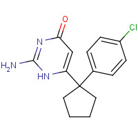 1374421-00-7 2-amino-6-[1-(4-chlorophenyl)cyclopentyl]-1H-pyrimidin-4-one chemical structure