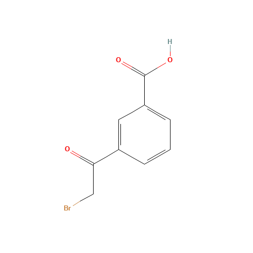 62423-73-8 3-(2-bromoacetyl)benzoic acid chemical structure